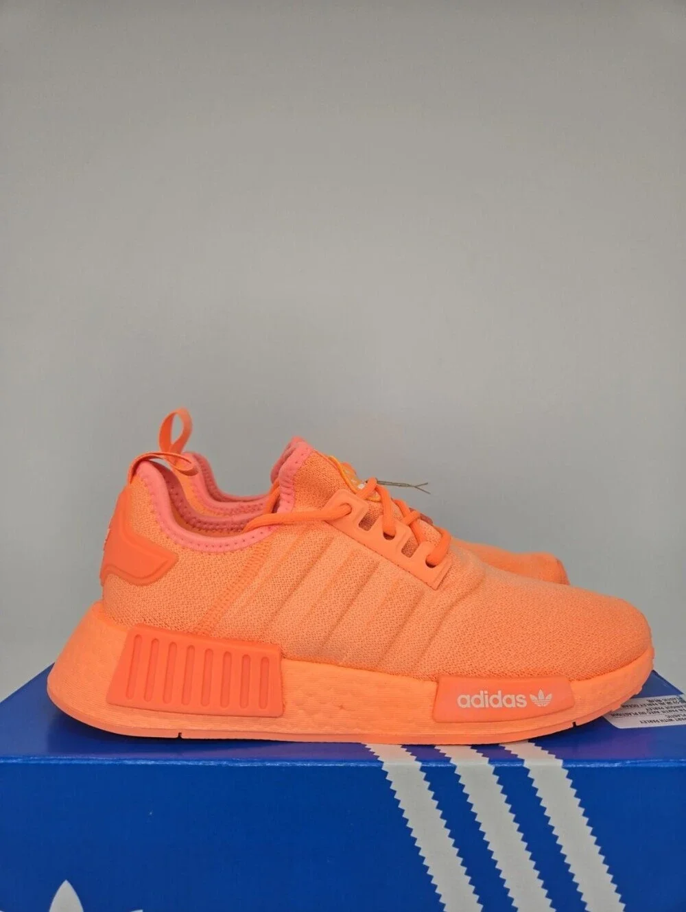 Adidas Women's NMD_R1 IF7816 Beam Orange Cream White Shoes Size 9